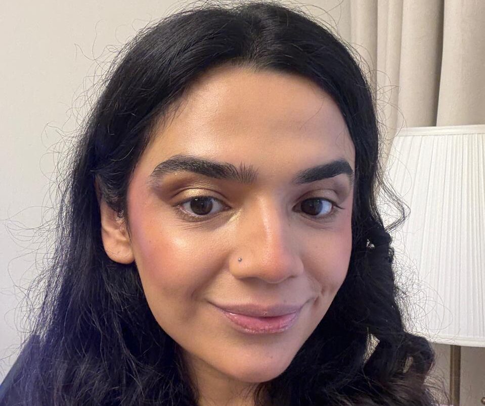 warm undertone face example natural makeup close up