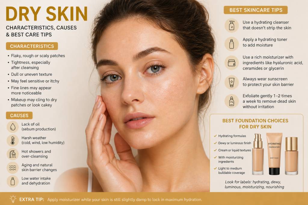 Best foundation for your skin type dry