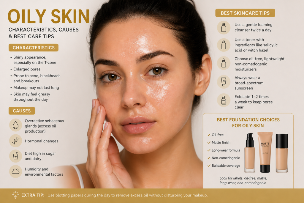 best foundation for your skin type oily
