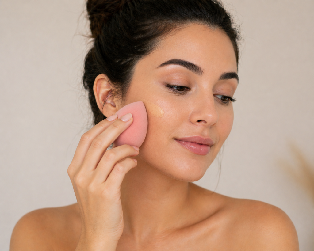 beauty blender is one of the best tools for applying foundation